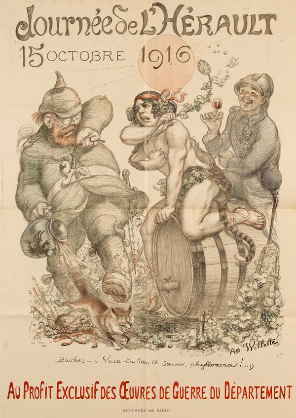 Journée de LHERAULT 15 OCTOBRE 1916 AU PROFIT EXCLUSIF DES ŒUVRES DE GUERRE DU D
