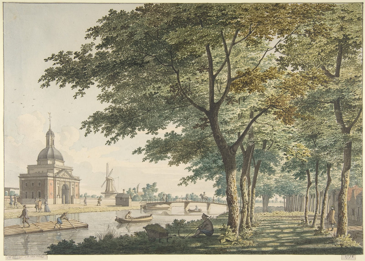 The Muiderpoort Amsterdam seen from the Plantage 1771