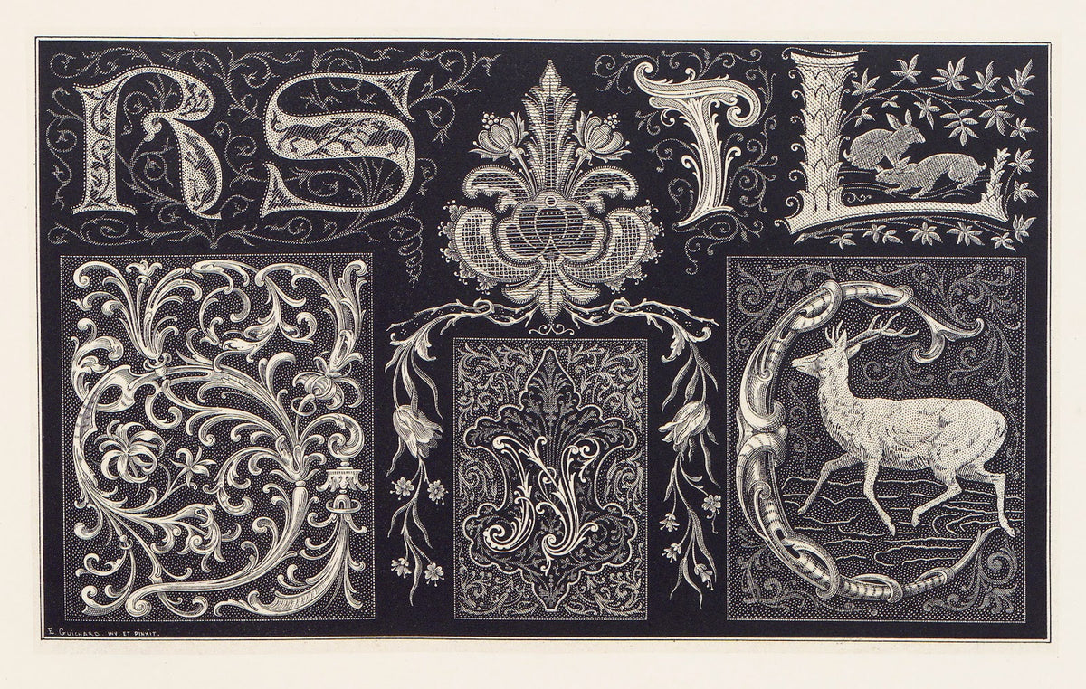 Les petits alphabets du brodeur Pl12 1880