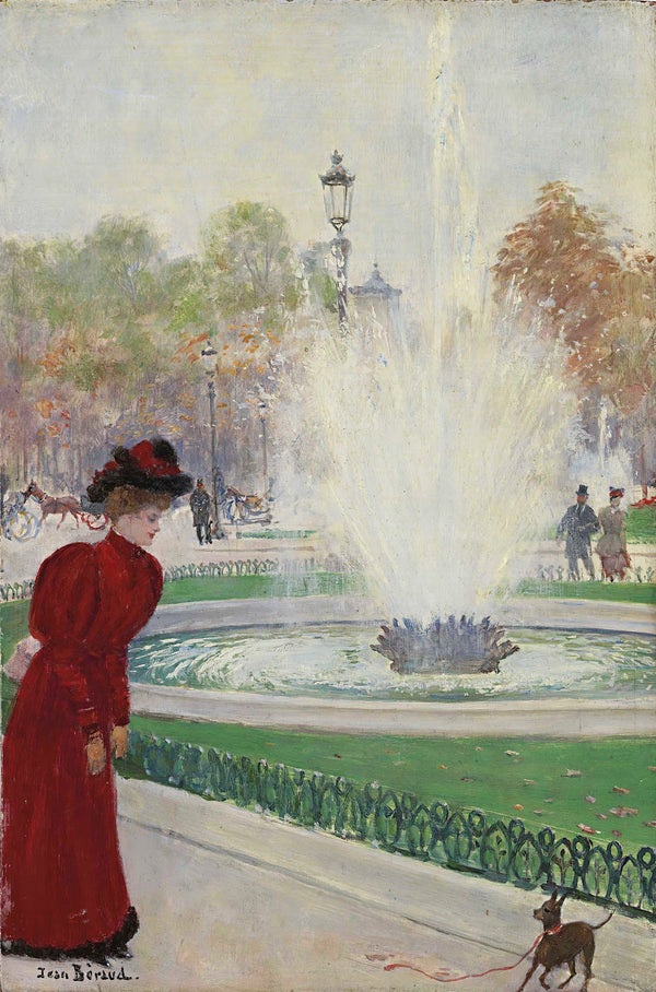 Parisienne au rond point des Champs Élysées