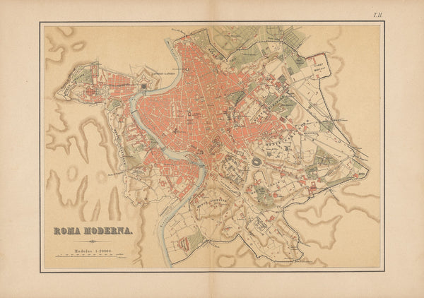 Plan des neuen Rom 1882