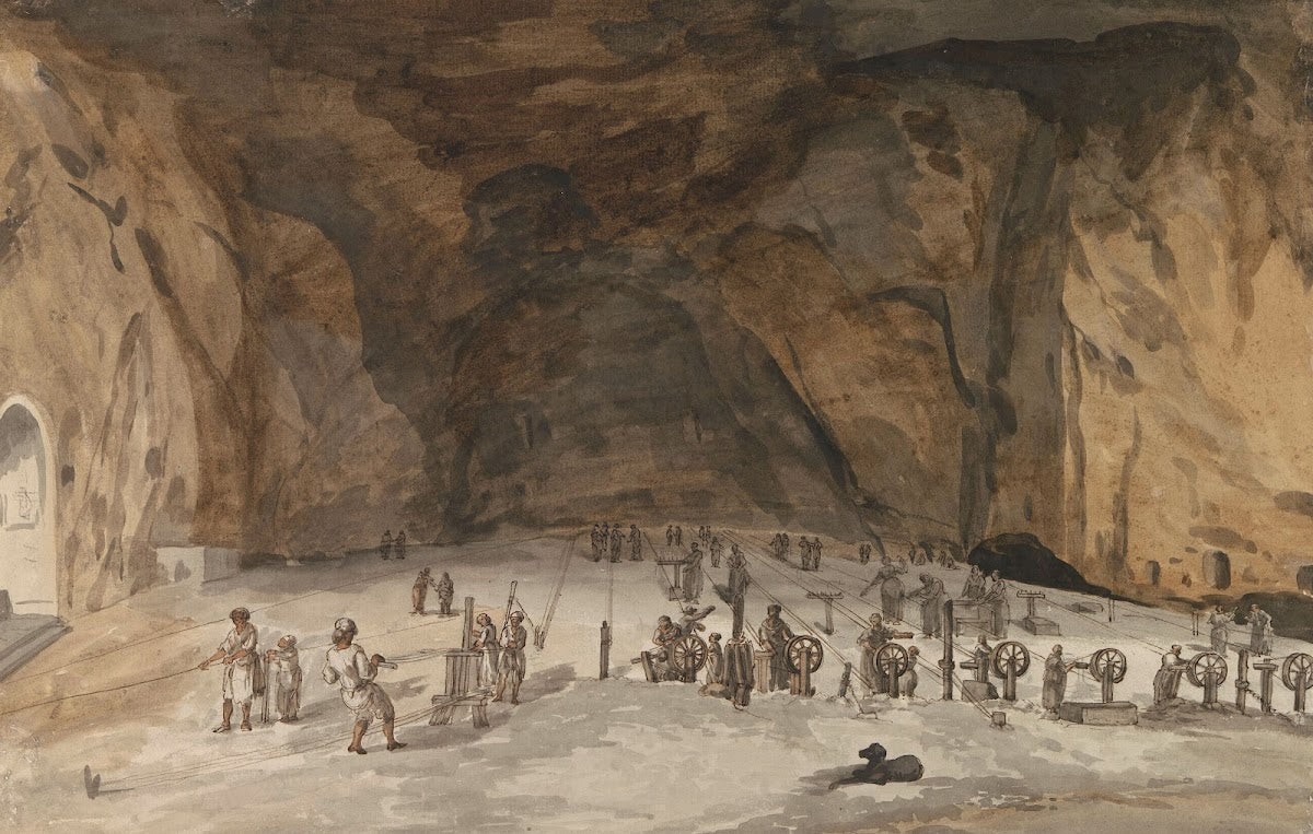Interieur van grot Santa Maria Capella 1778