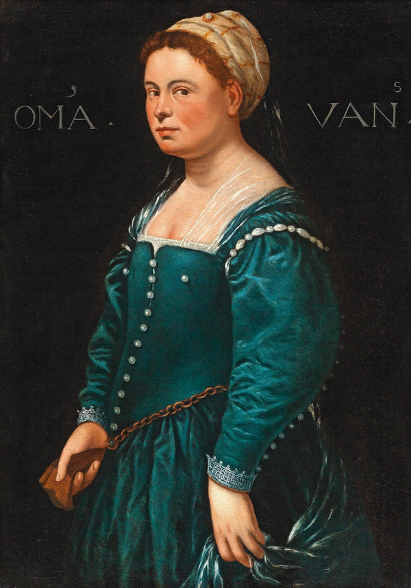 Portrait Of A Lady In A Green Dress