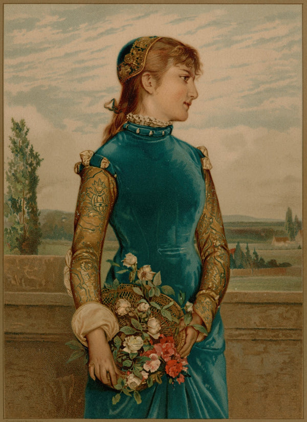 Girl holding flowers 18611897