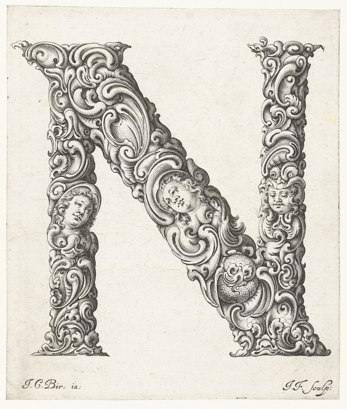 Letter N 1645 1650