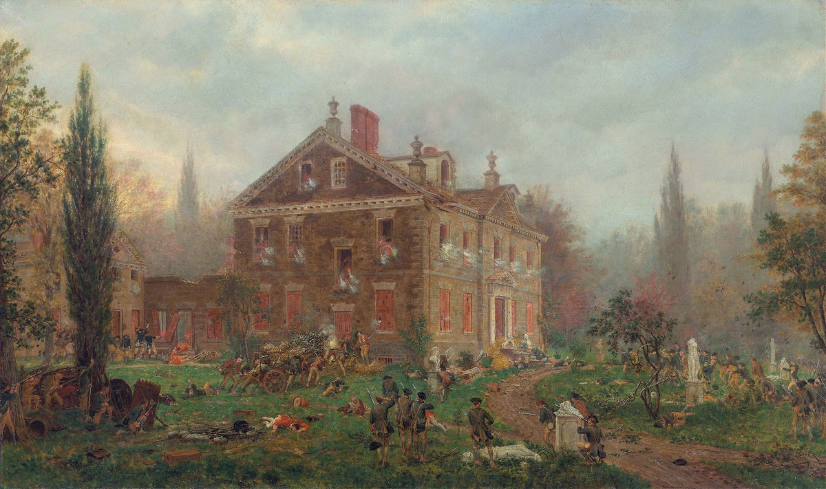 The Attack on Chews House during the Battle of Germantown 1777 1878