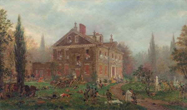 The Attack on Chews House during the Battle of Germantown 1777 1878