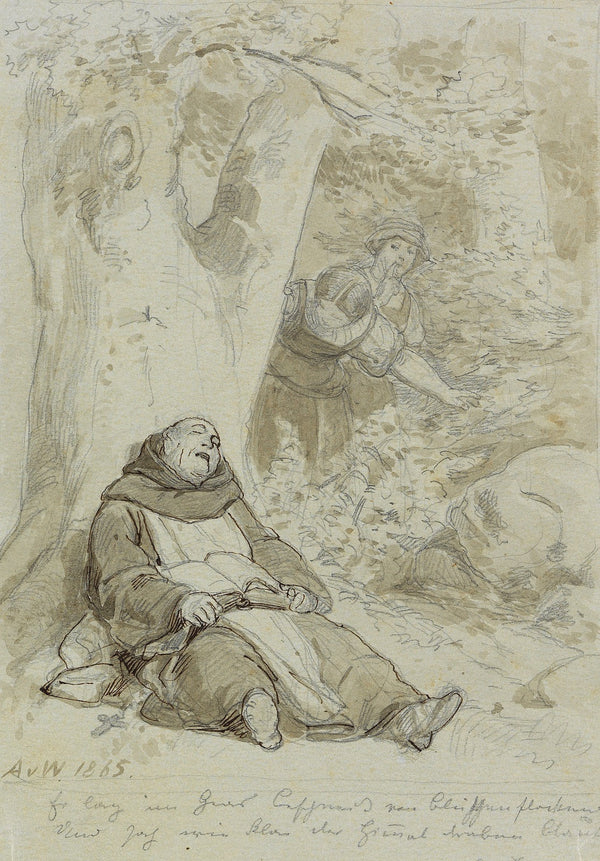 Sleeping Monk 1863