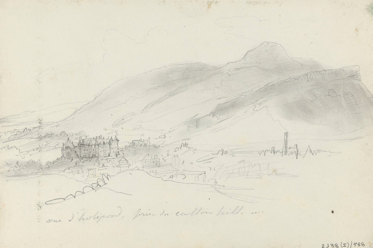 Holyrood from Calton Hill 1835