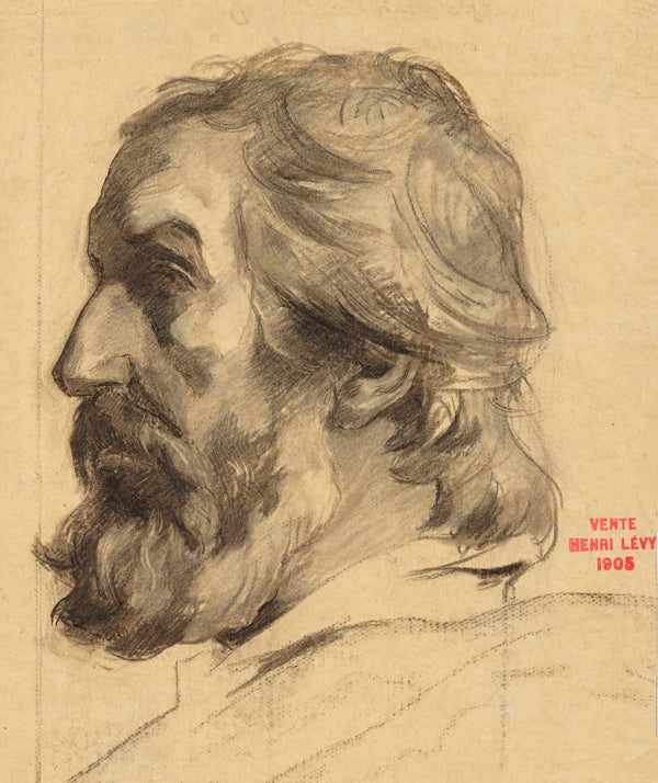 Etude de tête dhomme de profil
