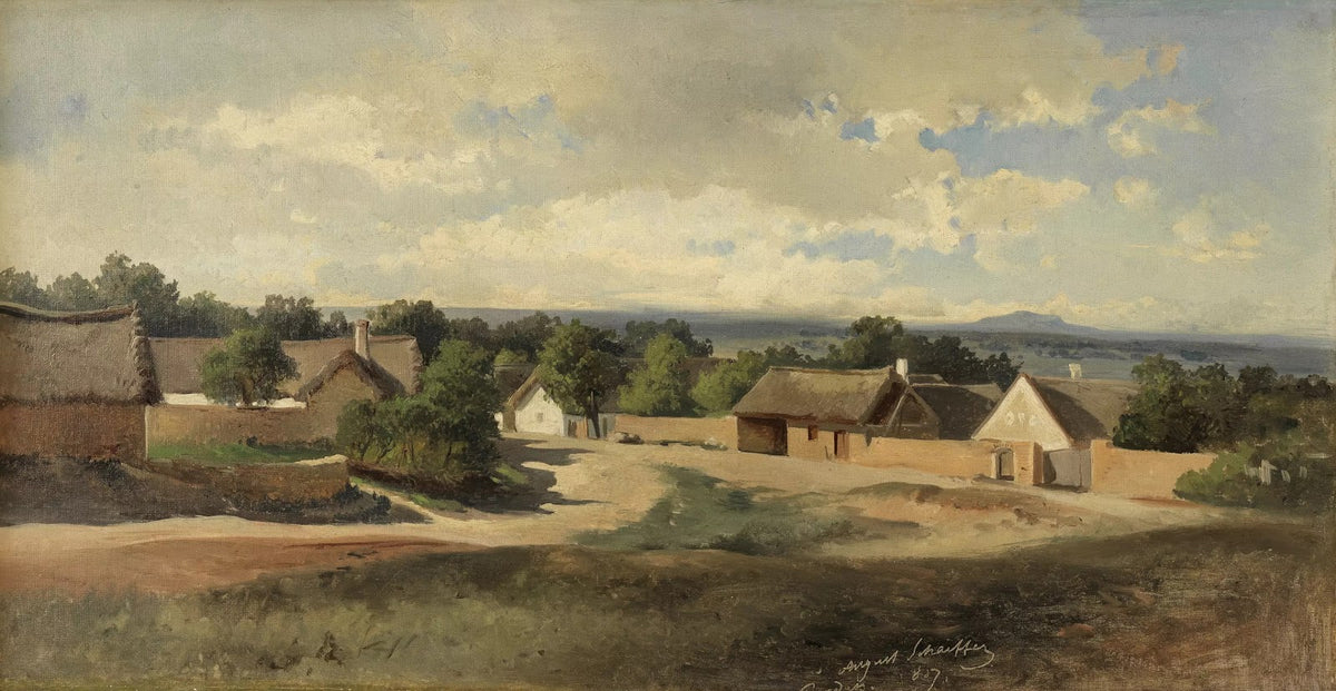 Dorflandschaft Rendek bei RechnitzGüns 1887