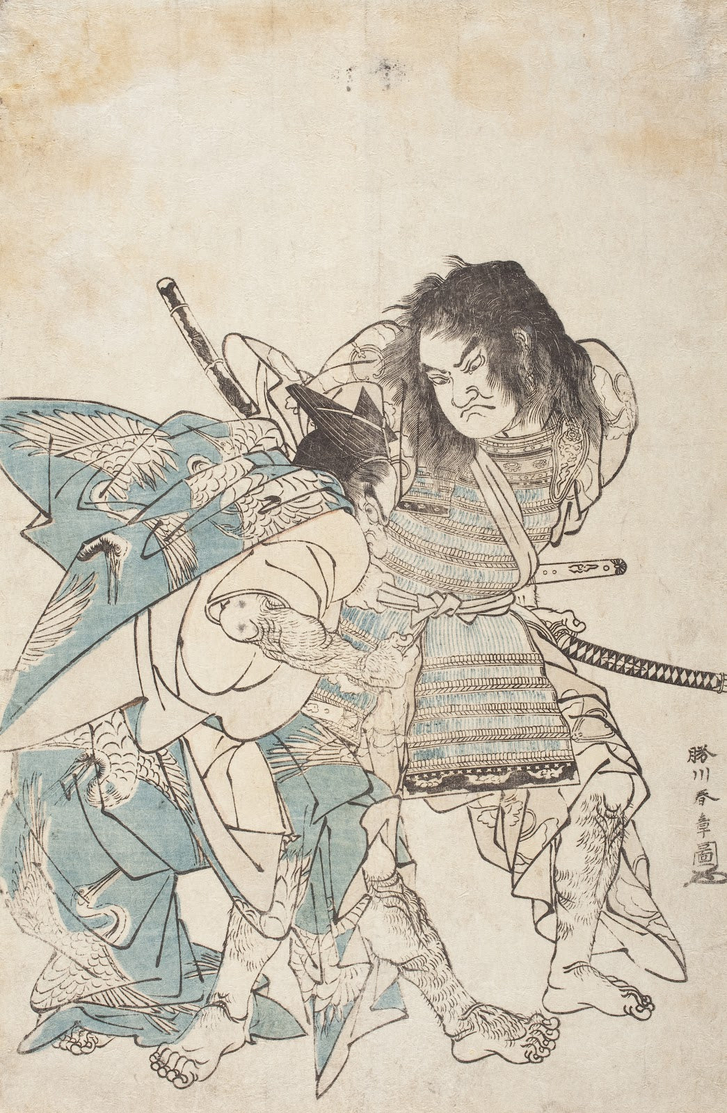 The Armor pulling Scene from the Tale of the Sōga Brothers late 1760s