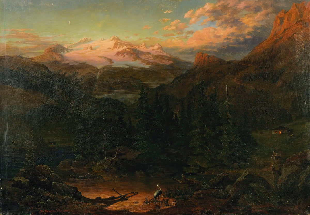 Mountains In The Moonlight 1850