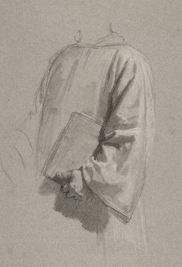 Drapery Study for a Cleric 19th Century