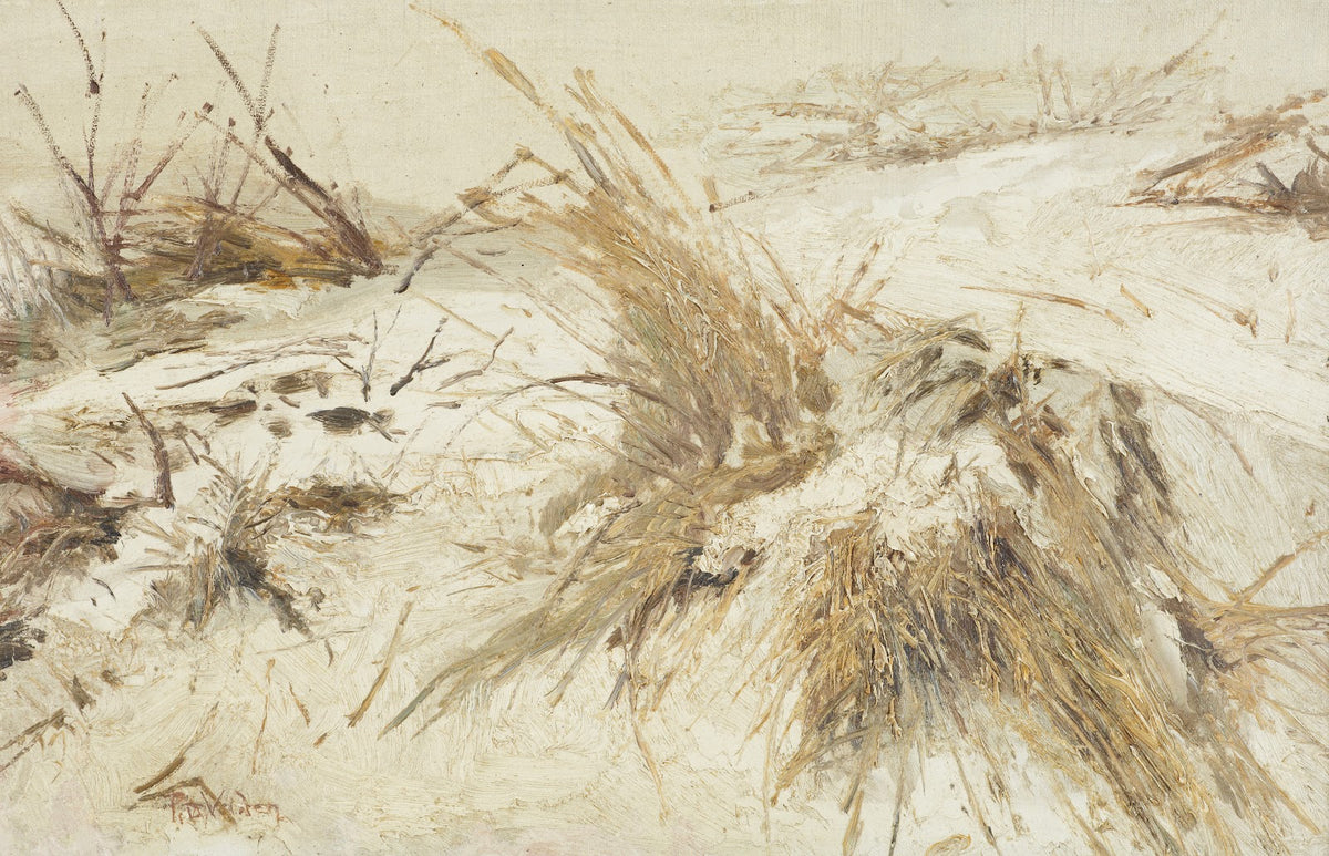 Snow on the sand dunes circa 1889 90
