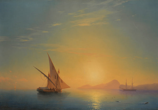 Sunset Over Ischia 1857