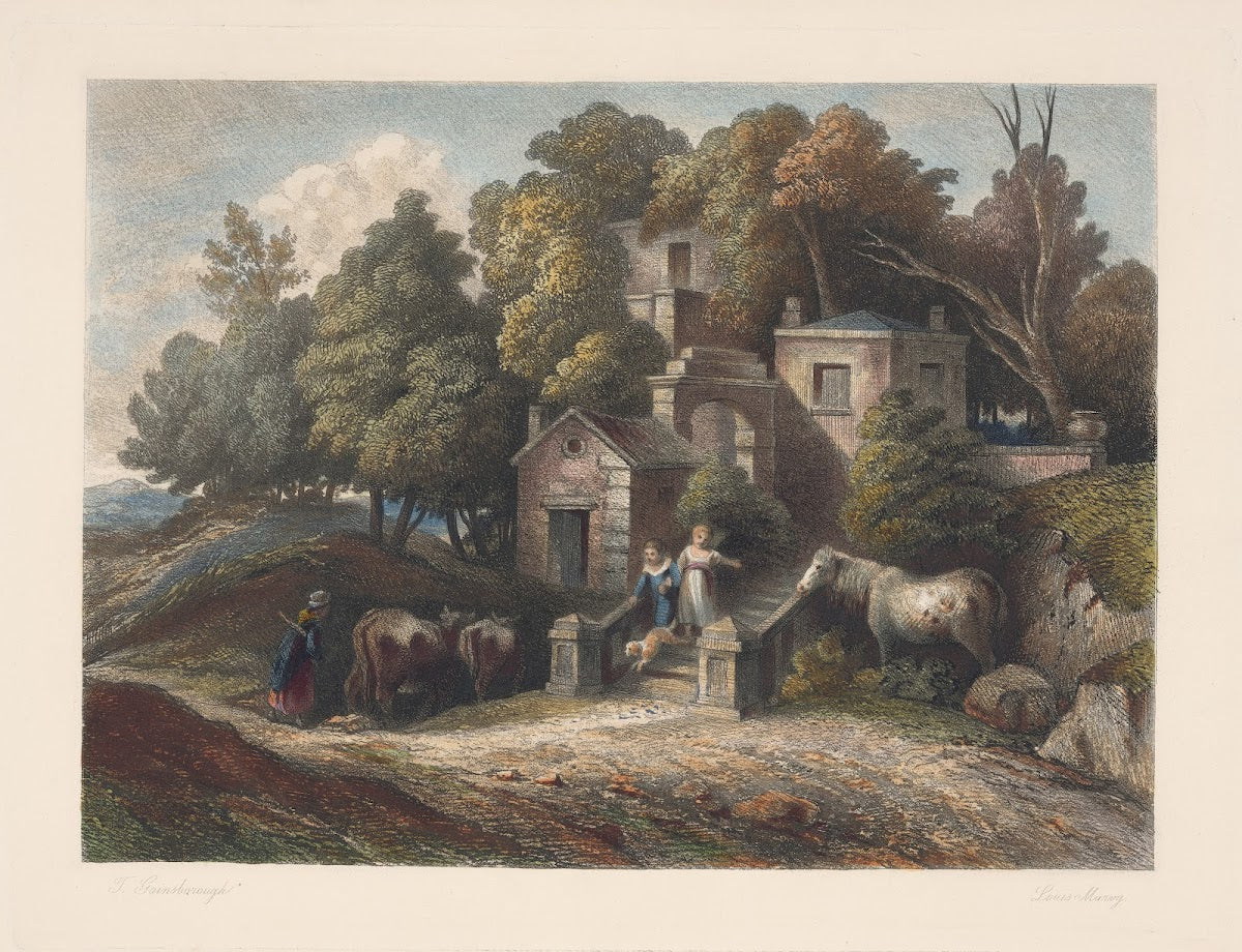 Landscape with a villa Thomas Gainsborough 1850