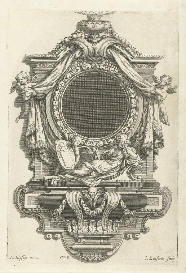 Epitaph with empty medallion 1625 1641