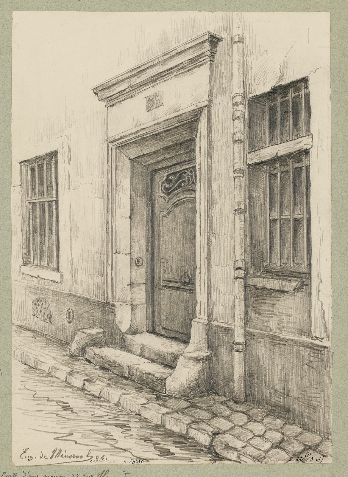 Porte dune maison au 25 rue Lhomond 1904