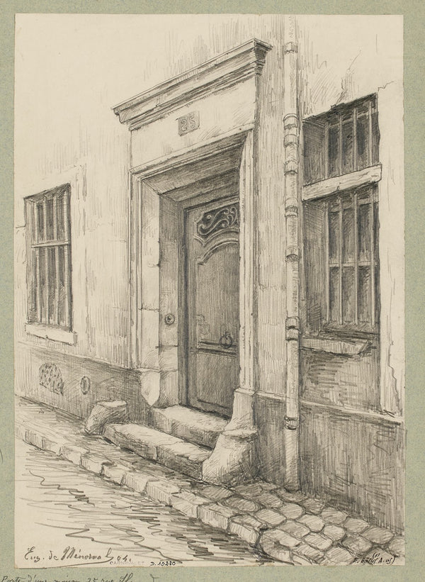 Porte dune maison au 25 rue Lhomond 1904