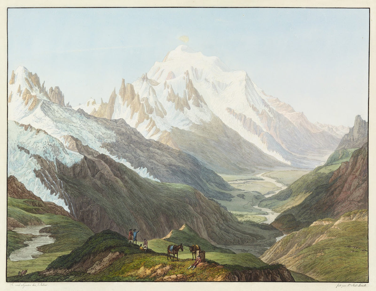 Vue du Mont Blanc prise du Sommet du Col de Balme