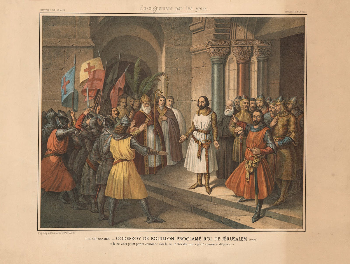 The Crusades Godfrey of Bouillon proclaimed King of Jerusalem 1099