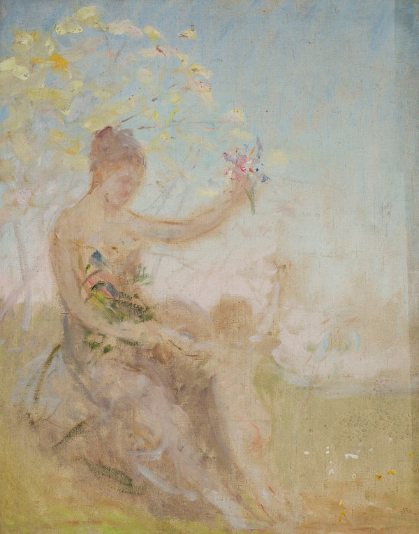 Sketch for the panel Springtime for the Bakhchi Dere villa in Yalta 1899