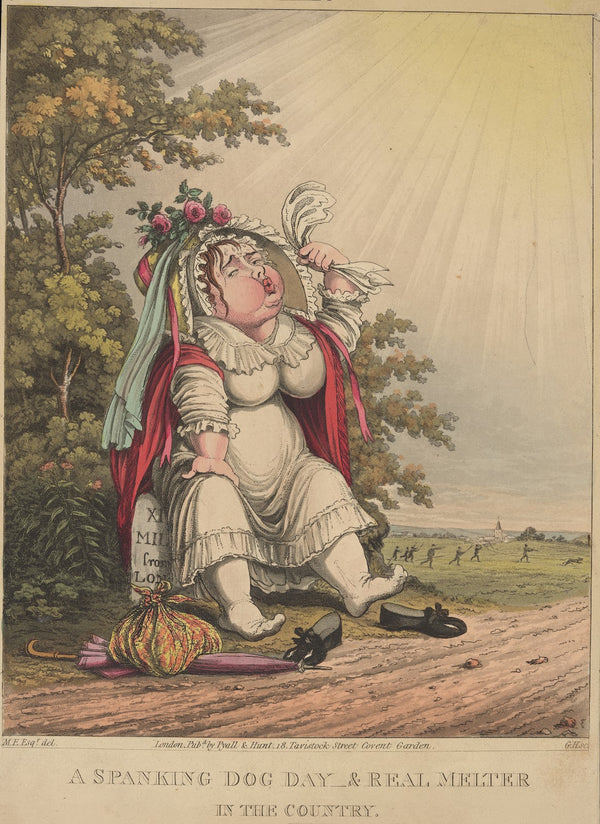 A spanking dog day real melter in the country 1825