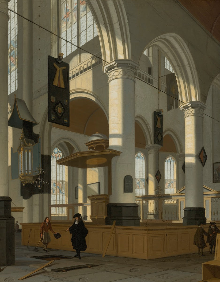 Interior Of The Oude Kerk Delft