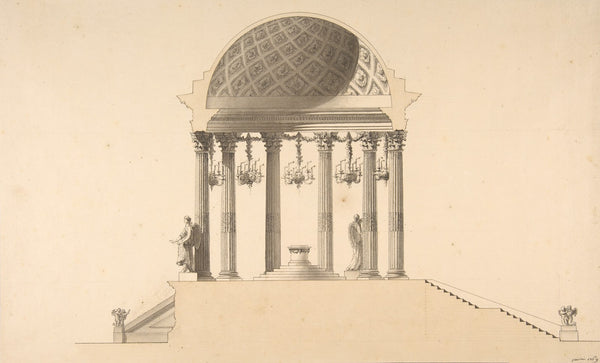 Design for a Section of a Domed Corinthian Temple 1769