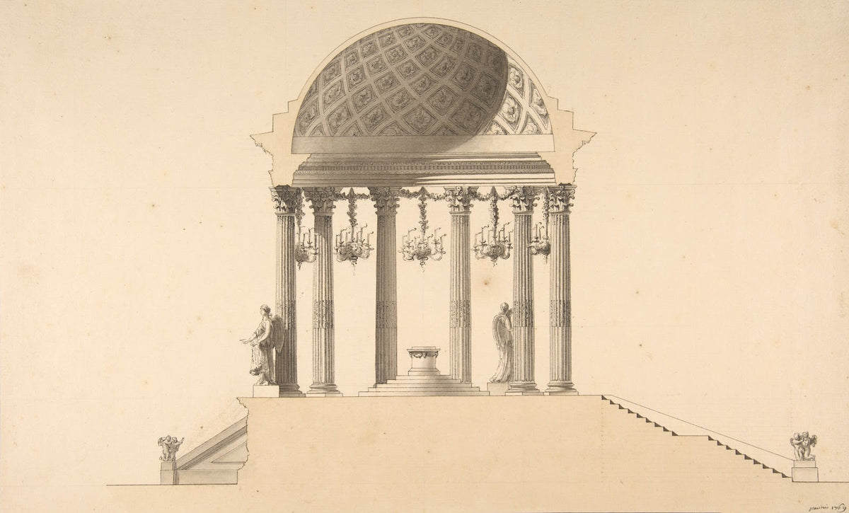 Design for a Section of a Domed Corinthian Temple 1769