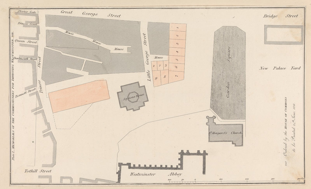 Plate I Memorials of the Commissioners for Improving Westminster 1811 1811
