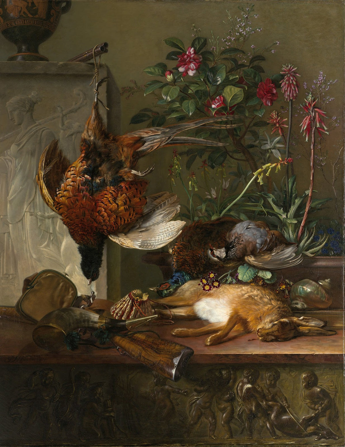 Still Life with Game and a Greek Stele Allegory of Autumn 1818