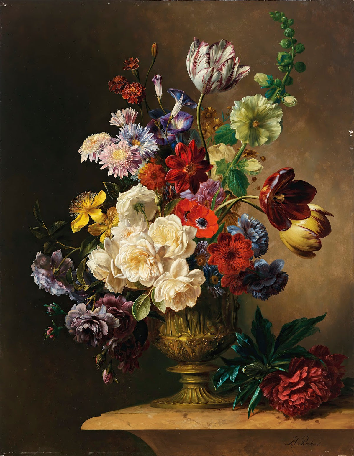 Still life with summer flowers
