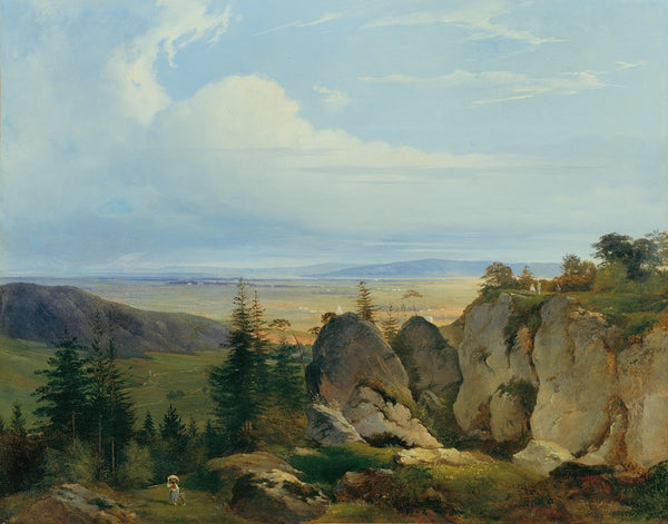 Die Wiener Neustädter Heide von Wetzelsdorf aus gesehen 1843