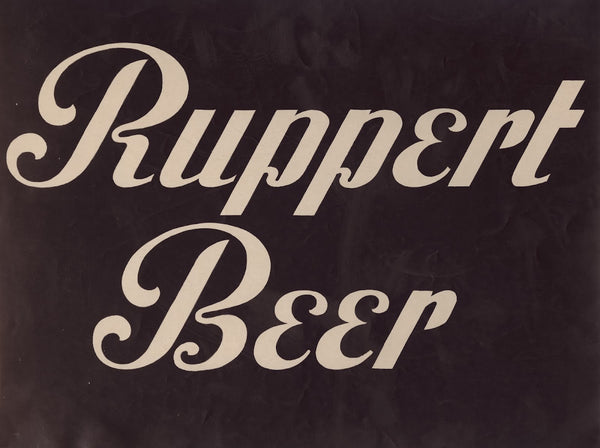 Stylized logo for Ruppert Beer 1935
