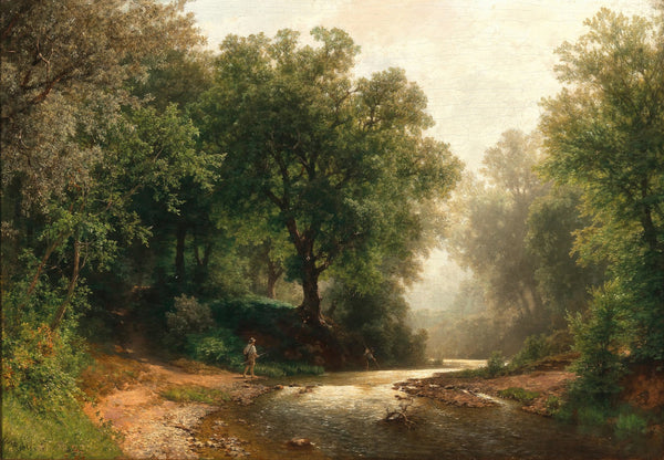 A Fisherman by a Mountain Creek 1871