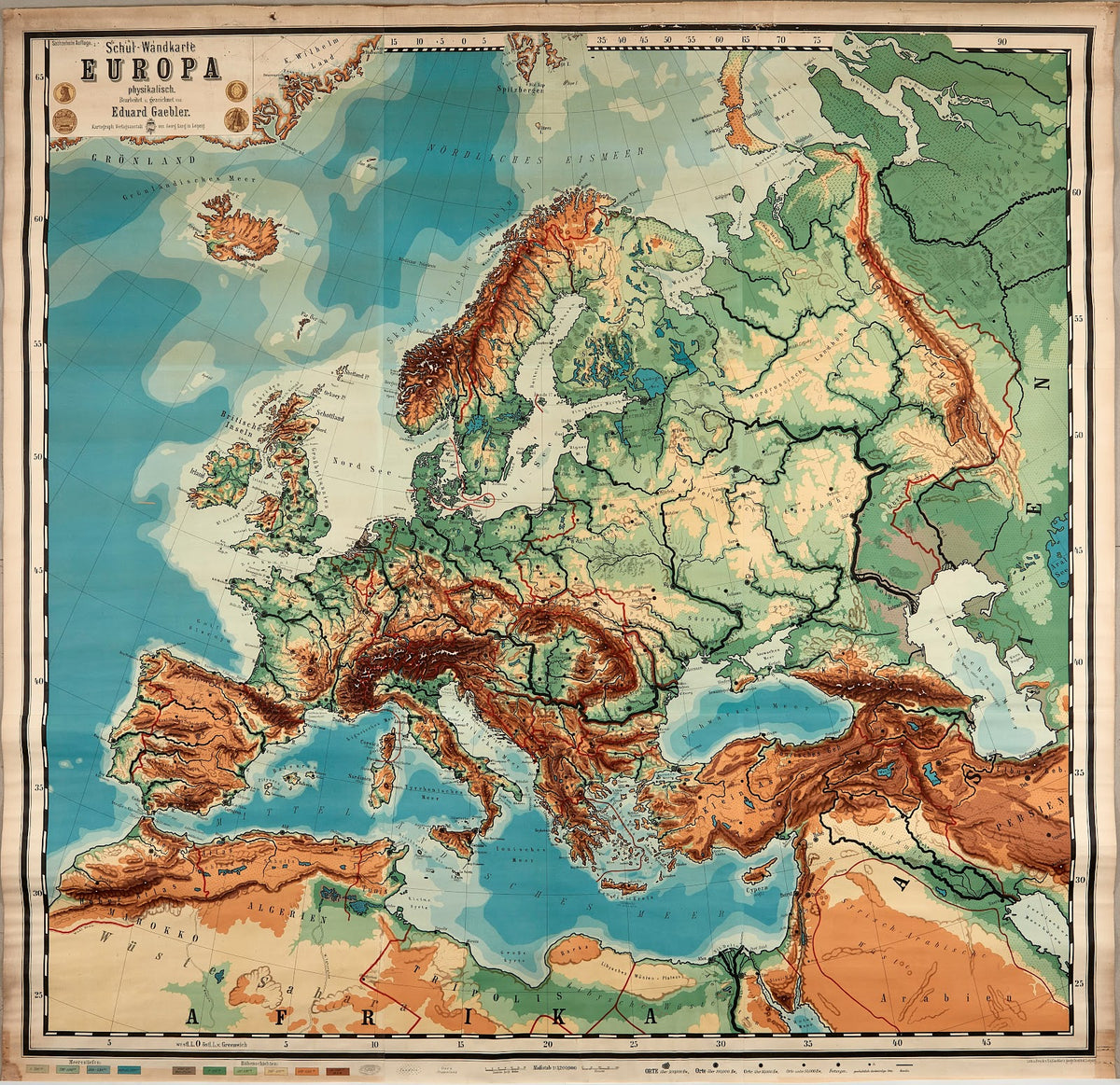 Map of Europe 1905
