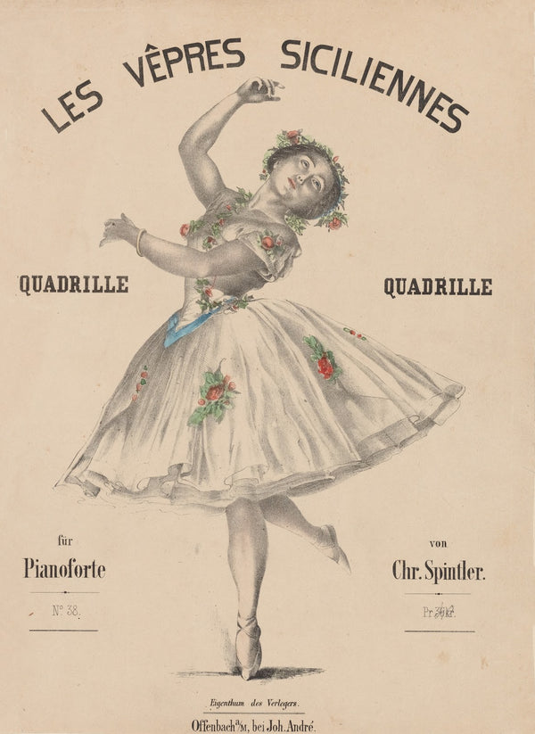 Les vêpres siciliennes quadrille für pianoforte 1850 1860