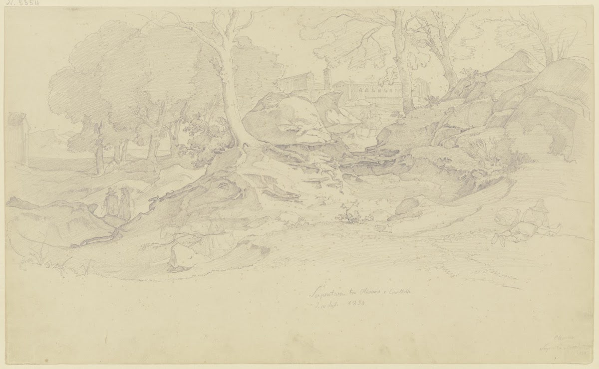 Kirche im Walde Serpentara 1830