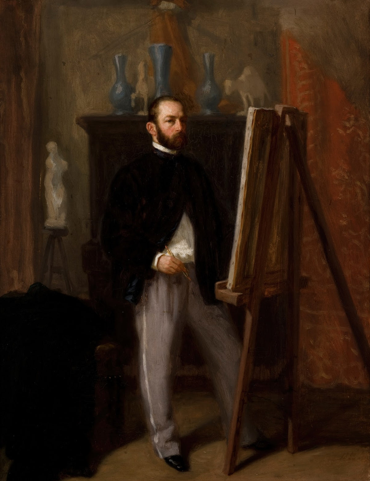 Self Portrait in the Studio 1858