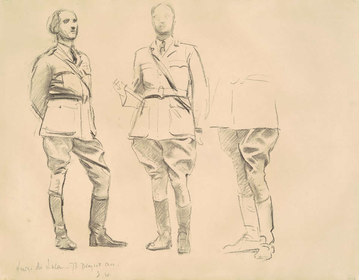 Studies for General Officers of World War I 1920 1922