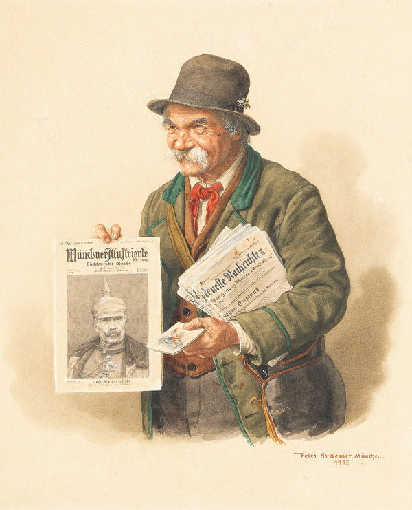 Münchner Zeitungsverkäufer 1915