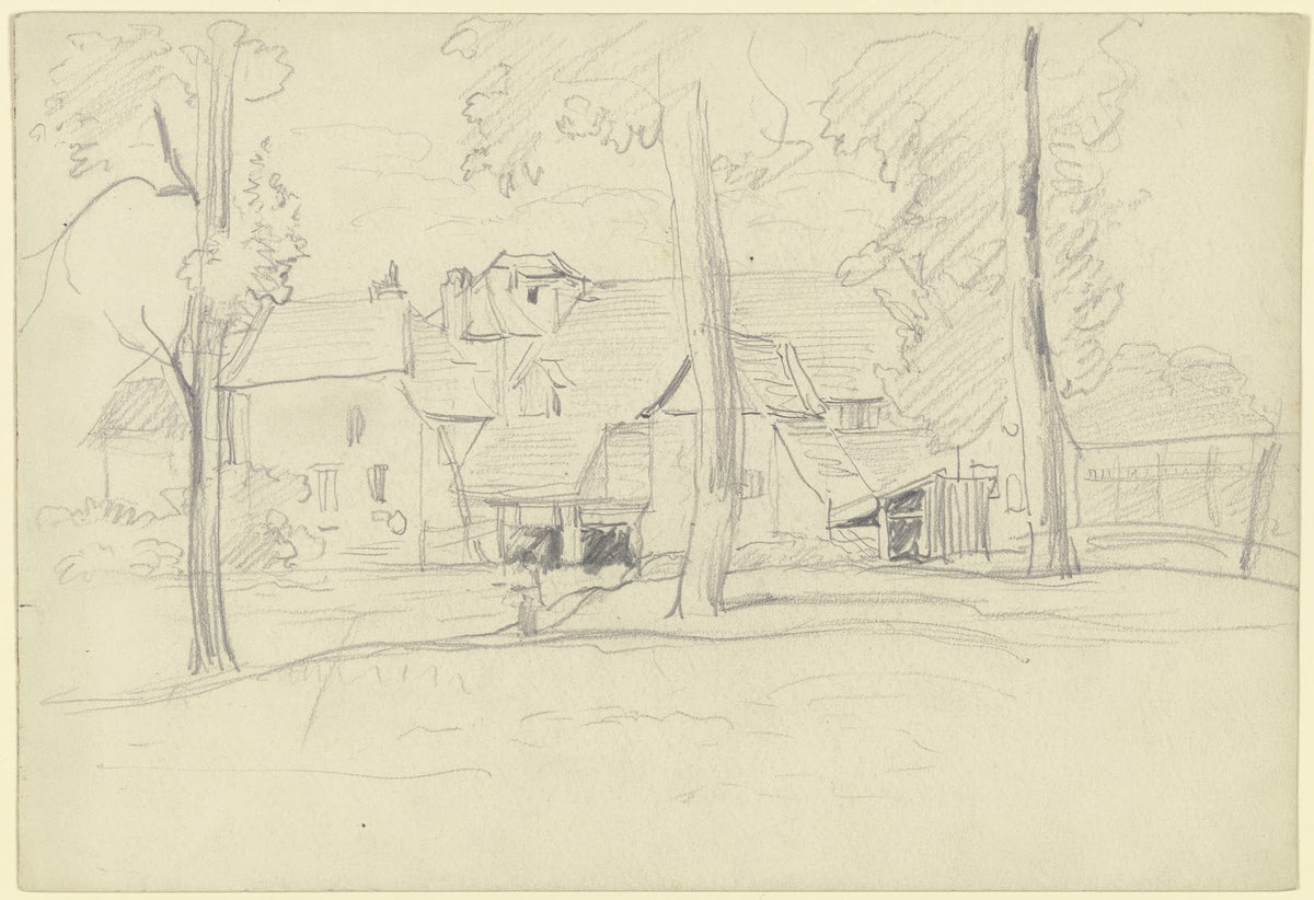 Group of houses with trees