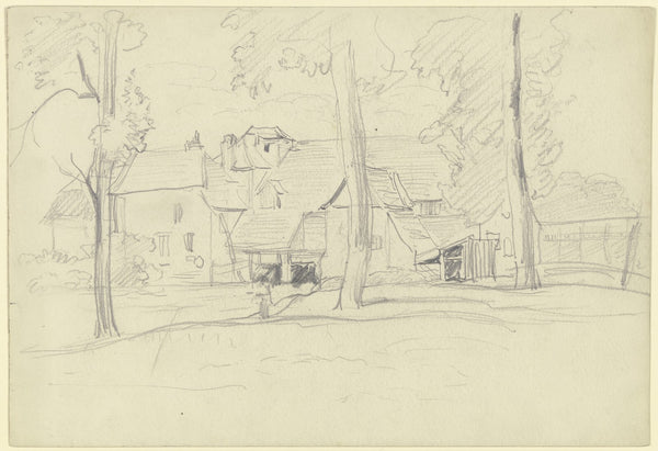 Group of houses with trees