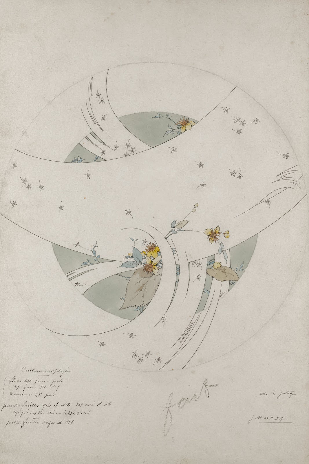 Design for a Soup Plate circa 1889