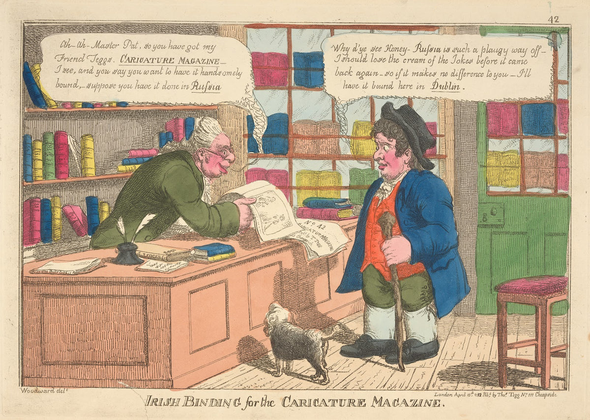 Irish binding for the Caricature Magazine 1808