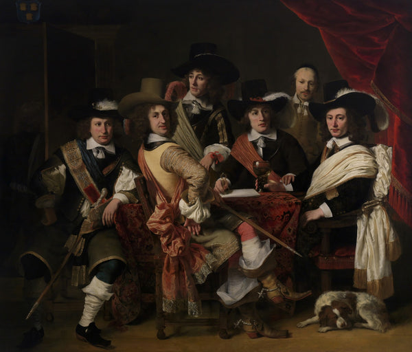 De krijgsraad der Goudse schutterij onder leiding van kolonel Govert Suijs 1653