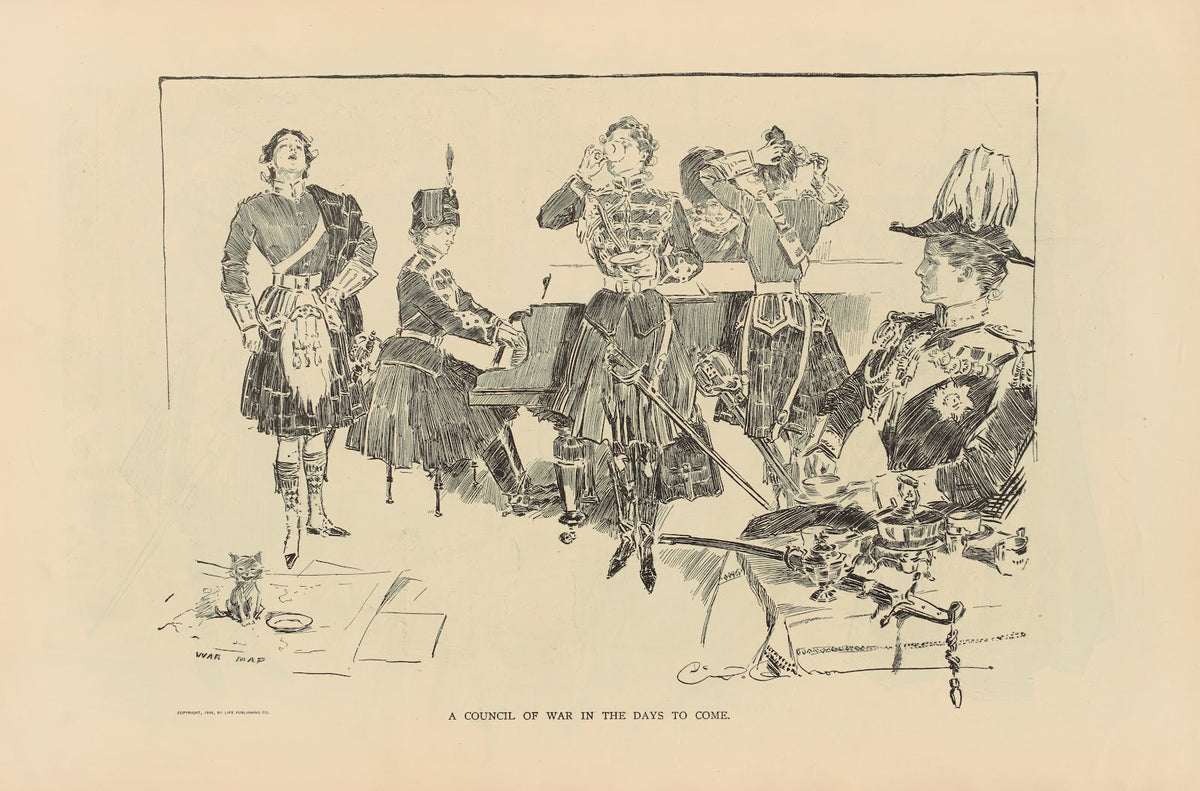 A council of war in the days to come 1893 1900