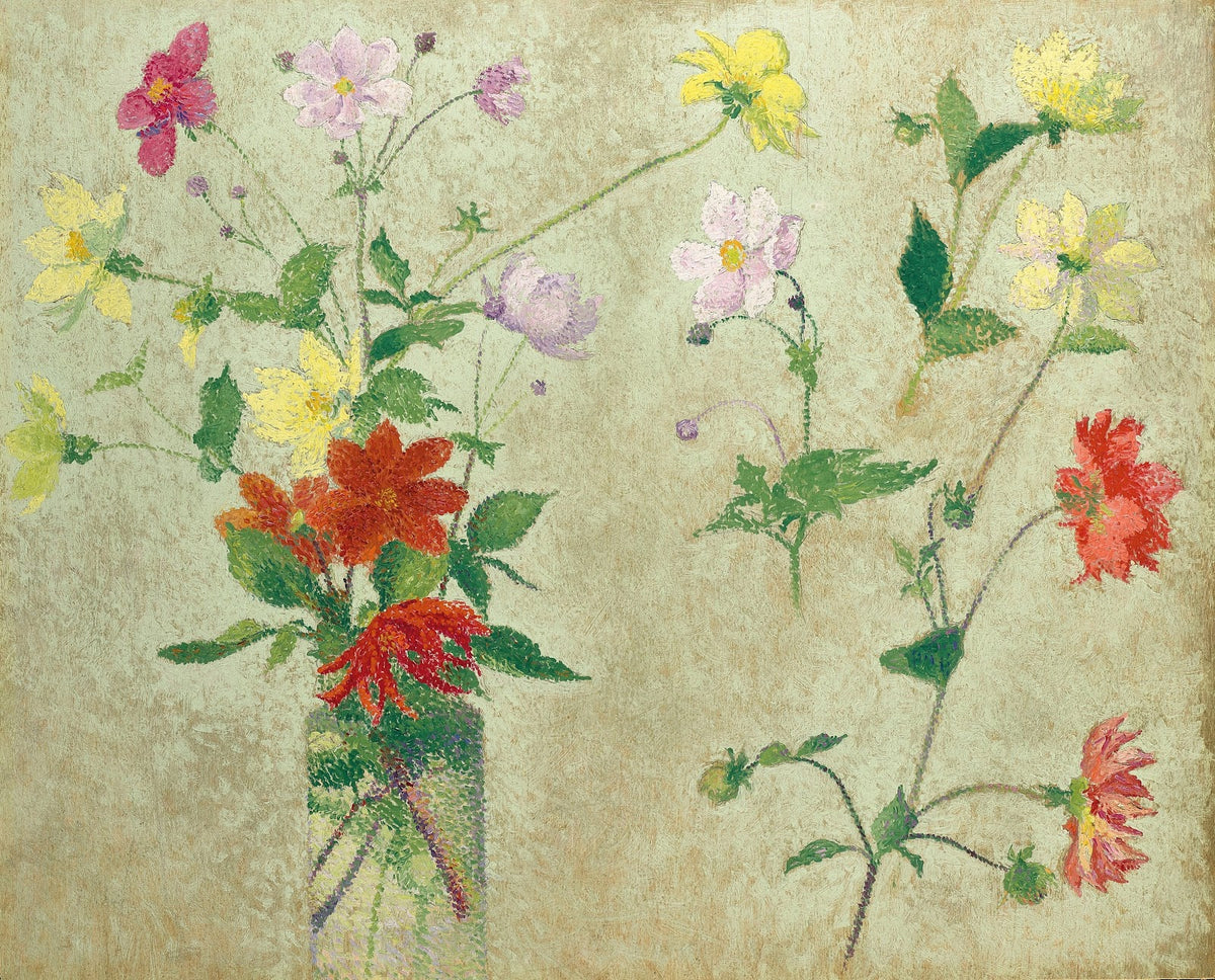 Bouquet et étude de fleurs 1900 10